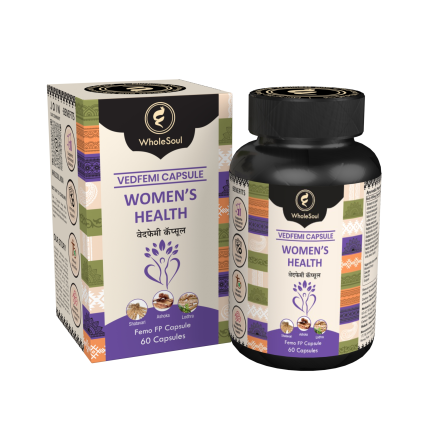 WholeSoul Vedfemi Capsules – Women’s Unique Green Multivitamin | 100% Pure Ayurvedic Formula for Hormonal Balance, Energy & Skin Health